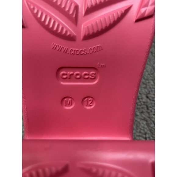 NWT Crocs Siren Clog Pink Crush Platform High Heel Women Size 12 Barbie Hot Pink - Picture 9 of 10